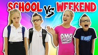 NIGHTTIME ROUTINE SCHOOL DAY vs WEEKEND [upl. by Fernando]