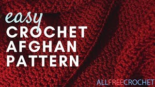 Worlds Easiest Crochet Afghan Pattern [upl. by Nellac]