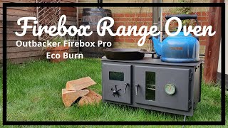 Outbacker® Firebox Pro Eco Burn Range Oven Stove  Unboxing [upl. by Sewole]