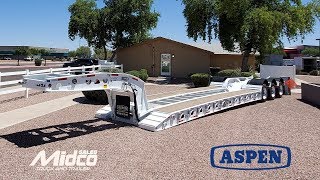 Aspen 55 Ton60 Ton Lowboy Trailer [upl. by Htebirol]