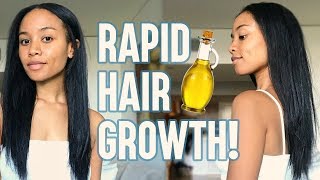 5 Best Oils For FASTER Hair Growth 🙌🏽 [upl. by Rosemare]