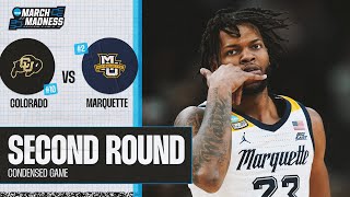 Marquette vs Colorado  Second Round NCAA tournament extended highlights [upl. by Oicam]