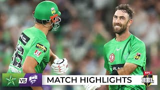 Stars crush Hurricanes as Maxwell makes history  BBL11 [upl. by Hcaz210]