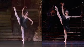 Black Swan Variation Split Screen Nunez Osipova [upl. by Ylrehs242]