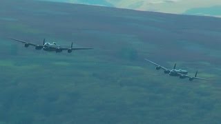 THE TWO LANCASTERS OVER DERWENT RESERVOIR [upl. by Chaddie684]