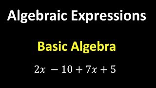 Algebraic Expressions – Algebra Basics [upl. by Elauqsap]