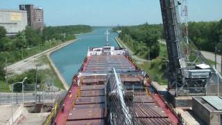 Great Lakes Sailing  Welland Canal HD timelapse [upl. by Feingold]