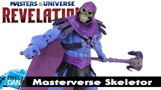 MOTU Revelation Skeletor Masterverse Action Figure Review  Masters of the Universe [upl. by Lynnworth]