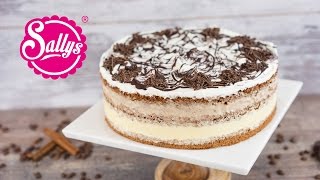 Eistorte mit Vanille und Zimtparfait  Naked Cake  Sallys Welt [upl. by Akemal951]