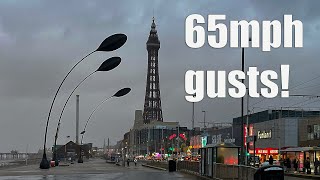 Stormy Blackpool Christmas Festival Shut [upl. by Lihka504]