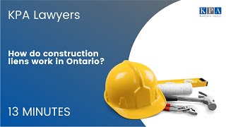 How do construction liens work in Ontario [upl. by Bent]