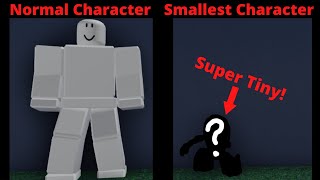 How to make the smallest Roblox character Roblox  Tutorial [upl. by Cathleen]