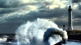 Waves Crashing Dramatically Into Lighthouses [upl. by Aicinet]