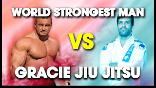 Worlds Strongest Man vs Rolles Gracie 4th Degree BJJ Blackbelt  Lawrence Kenshin [upl. by Ariela265]