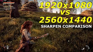 1920x1080 vs 2560x1440  SHARPEN COMPARISON [upl. by Danie]