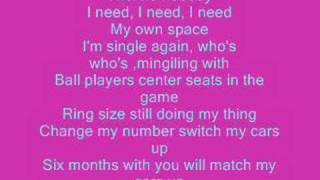 Trina  Im Single Again wlyrics [upl. by Khorma]