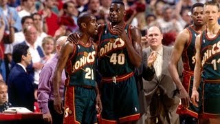 Top 10 Alley Oops Gary Payton to Shawn Kemp [upl. by Ahsyad680]