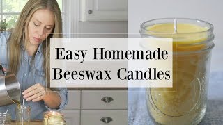 How to Make Beeswax Candles  Easy DIY Tutorial [upl. by Aydne]