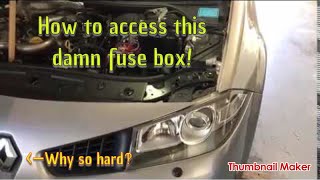 How to access fuses on your Renault [upl. by Aecila225]