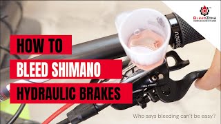 How to Bleed Shimano MTB Hydraulic Disc Brakes  BleedZone Kit [upl. by Ahseekat]