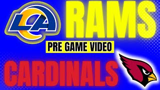 Rams vs Cardinals TONIGHT Pregame Breakdown amp Bold Predictions [upl. by Annirak]