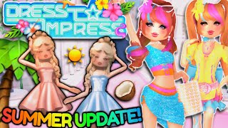 New SUMMER UPDATE In DRESS TO IMPRESS Confirmed Very SOON Leaks amp Ideas  ROBLOX [upl. by Lauree441]