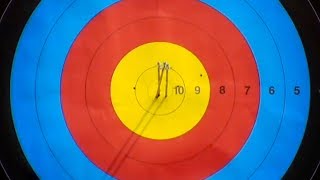 Incredible 3 arrows shot at 70 metres by Olympic Champion Chang Hye Jin 장혜진 [upl. by Annagroeg]