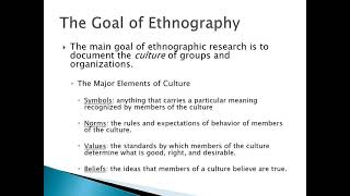 Introduction to Ethnography [upl. by Inaffit]