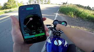 Honda cg Titan 150 Velocidad maxima GPS 🤯💣 [upl. by Kuhn]