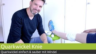 Quarkwickel am Knie anlegen  PINOFIT [upl. by Mccreery]