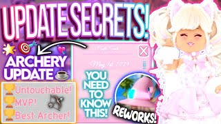 NEW ROYALE HIGH UPDATE amp EVERYTHING YOU NEED TO KNOW Secrets Rework Showcase amp Facts  ROBLOX [upl. by Portwine]