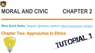 Moral and Civics Chapter 2  Part 1 [upl. by Mellen]