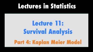 Survival Analysis Part 4  Kaplan Meier Model [upl. by Jonny]