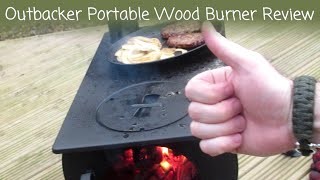 Outbacker Bargain Portable Wood Burner Review [upl. by Joappa]