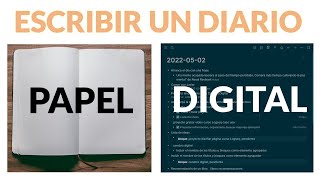 Cómo escribir un DIARIO en PAPEL O DIGITAL [upl. by Wallach816]