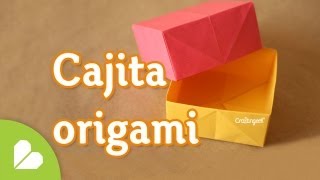 Como hacer Caja Origami BASICA y FACIL [upl. by Ahsauqram442]