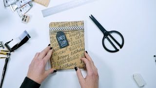 Wees origineel met je eigen inpakpapier  HANDLETTERING DOE JE ZO [upl. by Ihel]