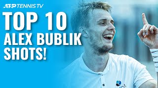 Top 10 Unreal Alexander Bublik Shots So Far [upl. by Pengelly708]