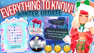 EVERYTHING TO KNOW ABOUT THE WINTER UPDATE 2022 IN ROYALE HIGH ROBLOX Royale High Snowglobe Summit [upl. by Shing]