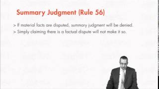 Module 62 Summary Judgment [upl. by Iila515]