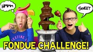 CHOCOLATE FONDUE CHALLENGE [upl. by Haduj97]