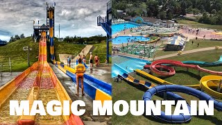 Magic Mountain Waterpark Moncton Waterslides POV Moncton New Brunswick [upl. by Anyehs574]