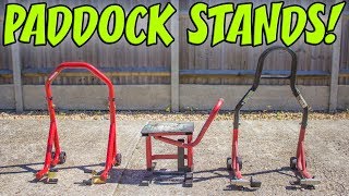 Motorcycle Universal Paddock Stands [upl. by Worrell104]