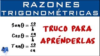 Trucos para memorizar las razones trigonométricas [upl. by Alol]