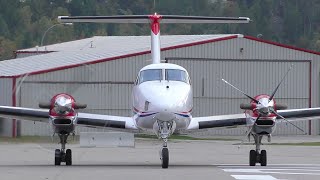 Beechcraft King Air 350 Engine Startup and Takeoff [upl. by Ayar865]