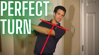 How to Perfect Your Golf Swing Shoulder Turn AT HOME [upl. by Dalury]