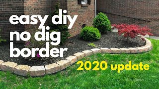 easy diy No Dig Border 2020 UPDATE [upl. by Huntington]