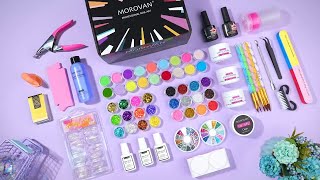 Morovan Acrylic Nail Kit  Professional Manicure Set  Acrylic Powder Monomer Liquid Set [upl. by Demmahom]