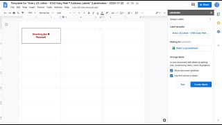 How to make labels in Google Docs [upl. by Hands]