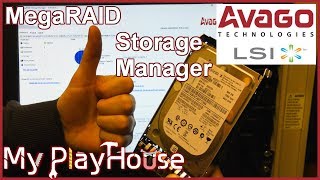 MegaRAID Storage Manager on x3550 M4 with Server 2016  672 [upl. by Nnaik]